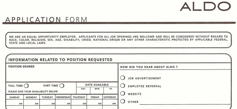 aldo pdf application