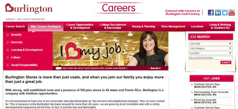 burlington coat factory careers