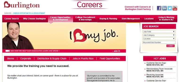 burlington coat factory job application