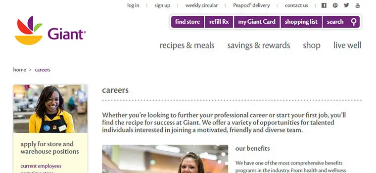 Giant food application