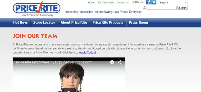 PriceRite Application  2022 Careers, Job Requirements & Interview Tips