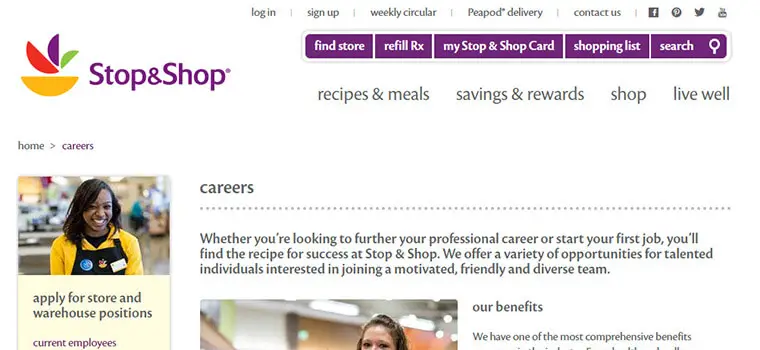 stop and shop job application