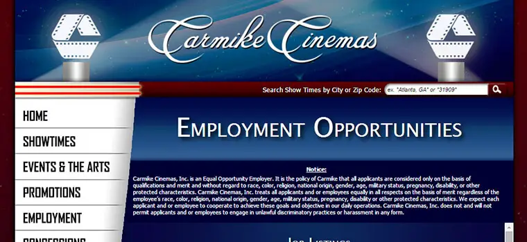 carmike cinemas careers