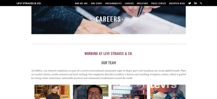 levi strauss career