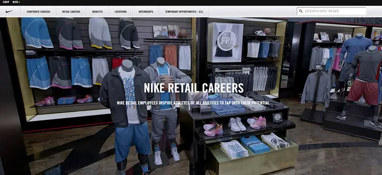 nike retail store jobs