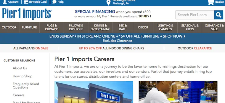 pier 1 imports careers