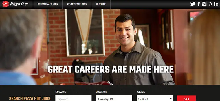 Pizza Hut career opportunities