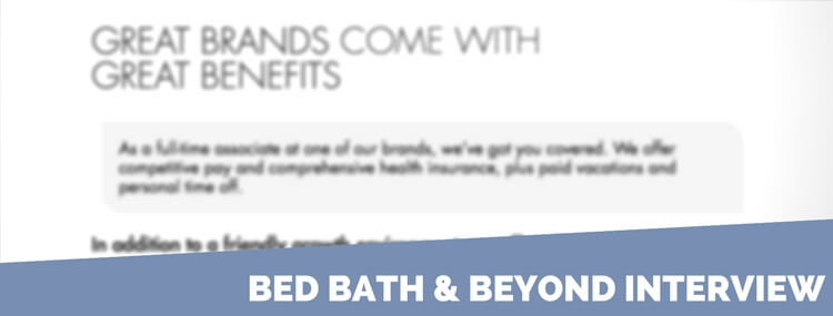 bed bath and beyond job application