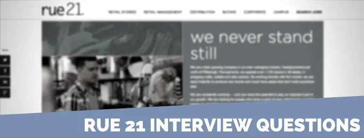 rue 21 interview questions