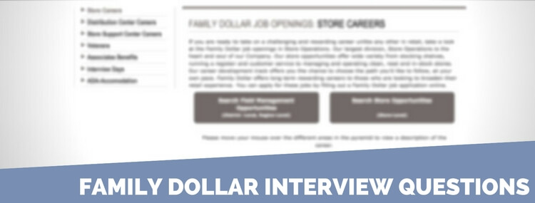 Family Dollar interview questions