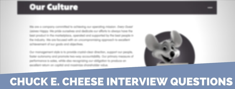 chuck e. cheese interview questions