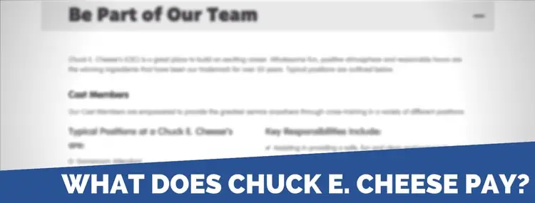 Chuck e cheese manager job description