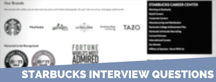 Job interview questions starbucks