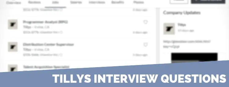 Tillys Interview Questions
