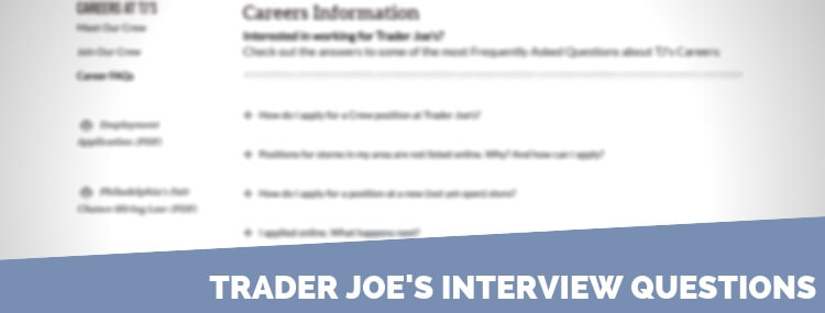 Trader Joe's Interview Questions