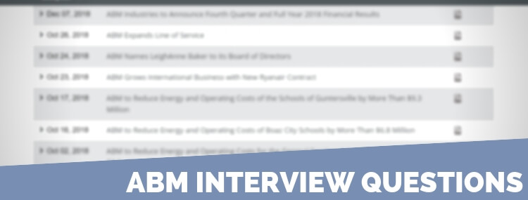 ABM Interview Questions