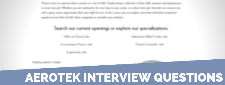 Aerotek Interview Questions