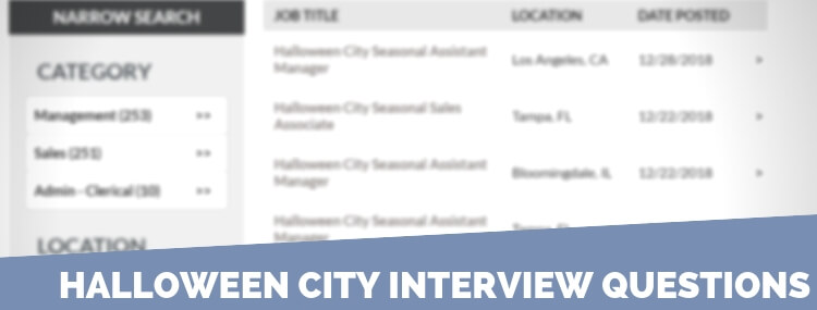 Halloween City Interview Questions