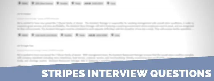 Stripes Interview Questions