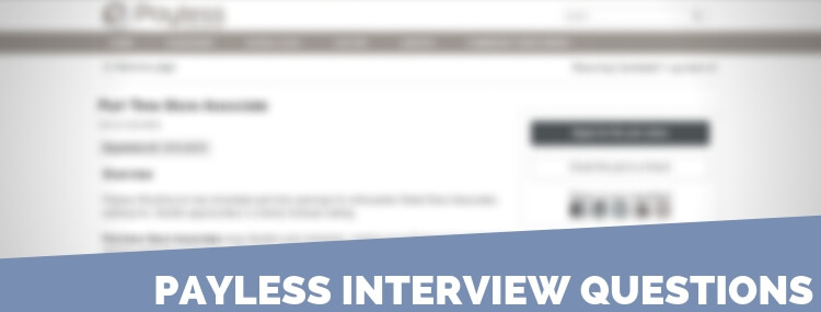 Payless Interview Questions