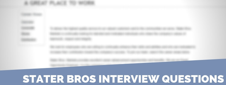 Stater Bros Interview Questions