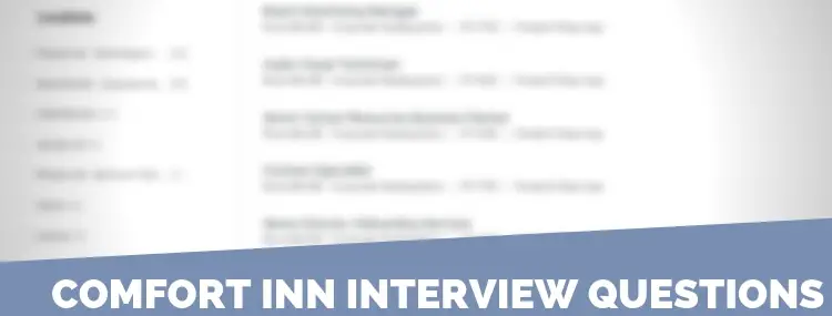 Comfort Inn Interview Questions