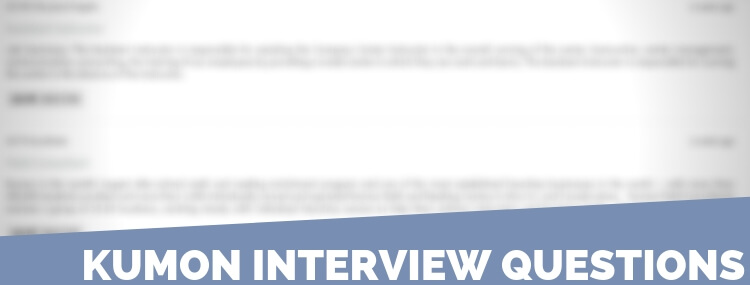 Kumon Interview Questions